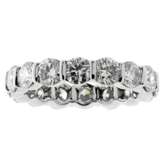 Tiffany & Co Diamond 4ct Eternity Platinum Ring 00TC4