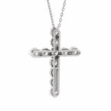 Tiffany & Co Diamond Cross Platinum Necklace 0000548
