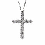 Tiffany & Co Diamond Cross Platinum Necklace 0000567