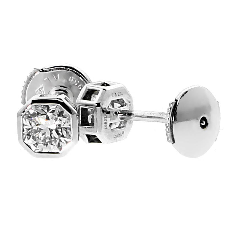 Tiffany & Co Diamond Lucida Platinum Studs 00TFF7883