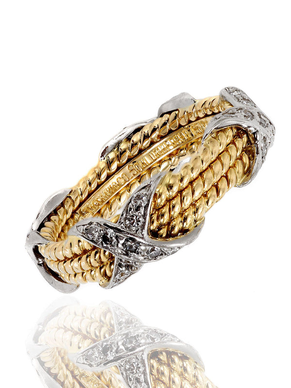 Tiffany & Co Jean Schlumberger Rope Diamond Ring ropetco