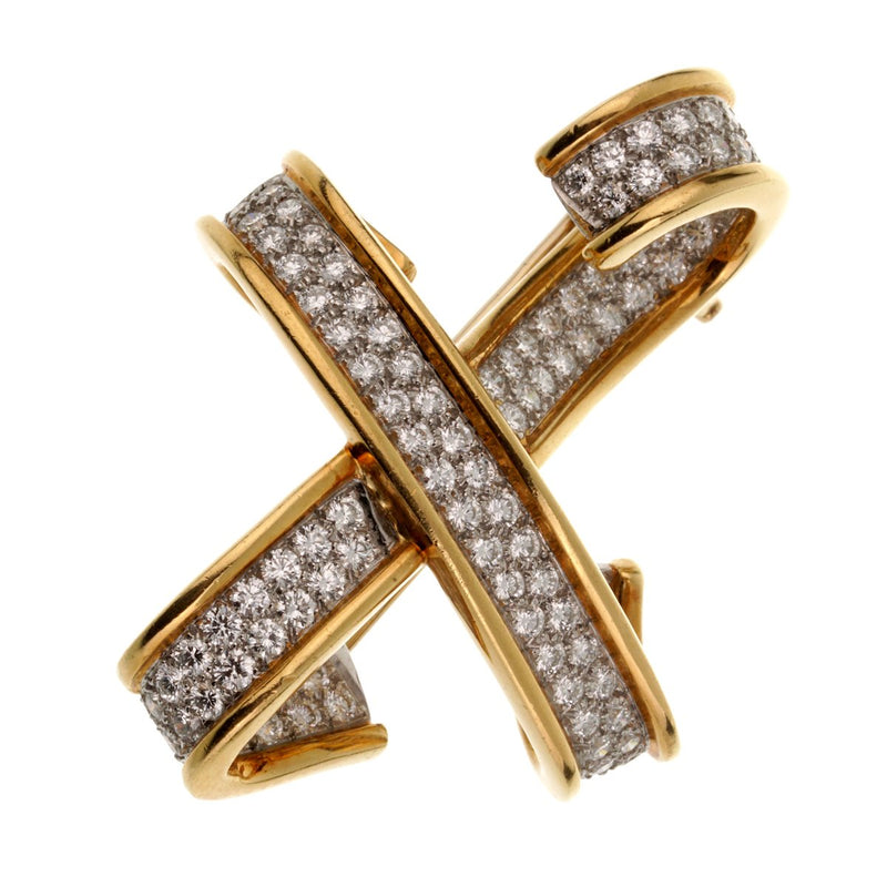 Tiffany & Co Paloma Picasso Diamond X Brooch 0002586