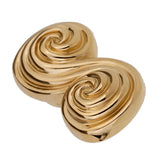 Tiffany & Co Scroll 18k Yellow Gold Clip On Earrings 0001069