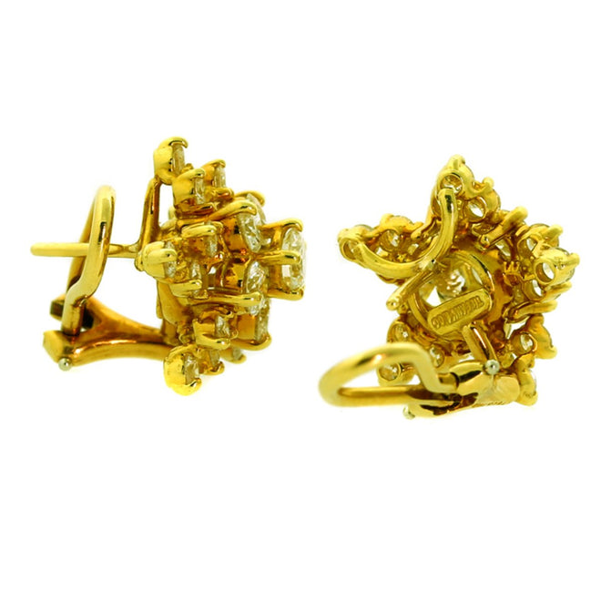 Tiffany & Co Star Diamond Gold Earrings 0000002