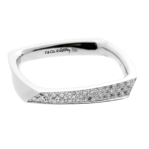 Tiffany & Co. Torque Diamond White Gold Ring 0000008