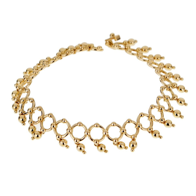 Tiffany & Co Vintage Beaded Yellow Gold Bracelet 0001829