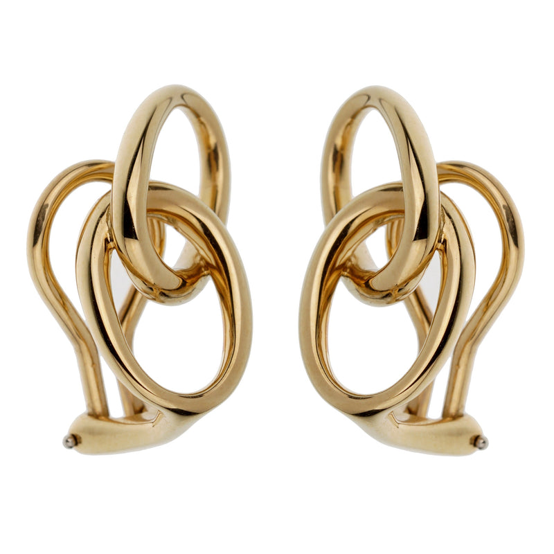 Tiffany gold cheap hoop earrings