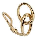 Tiffany & Co Vintage Double Hoop Yellow Gold Earrings 1f5