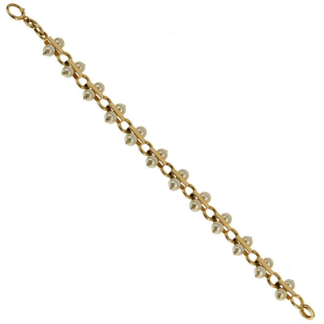 Tiffany & Co Vintage Pearl Yellow Gold Bracelet 0001842