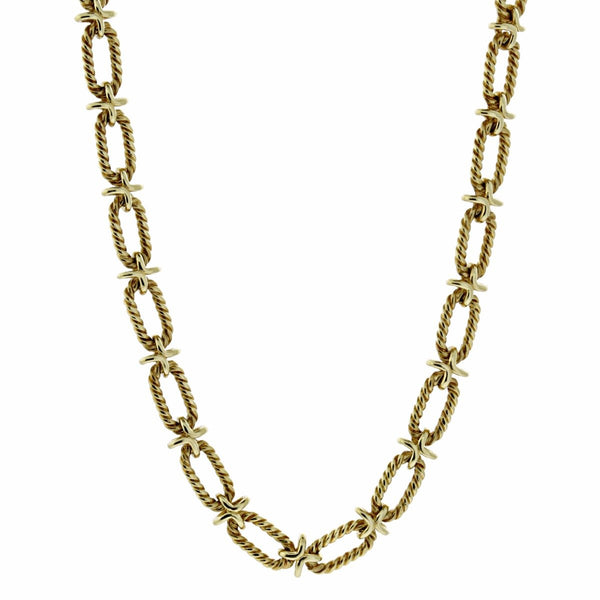 Tiffany & Co Woven Gold Sautoir Necklace 0000620