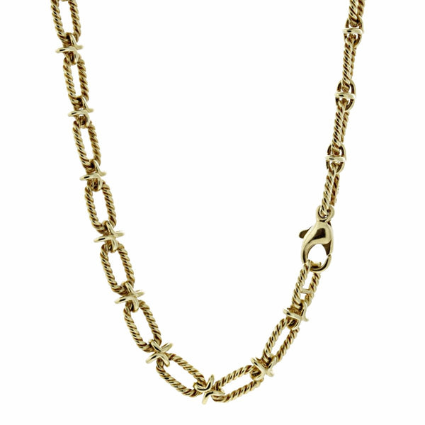 Tiffany & Co Woven Gold Sautoir Necklace 0000620