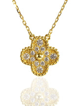 Van Cleef and Arpels Vintage Alhambra Diamond Necklace 00VCARA45300