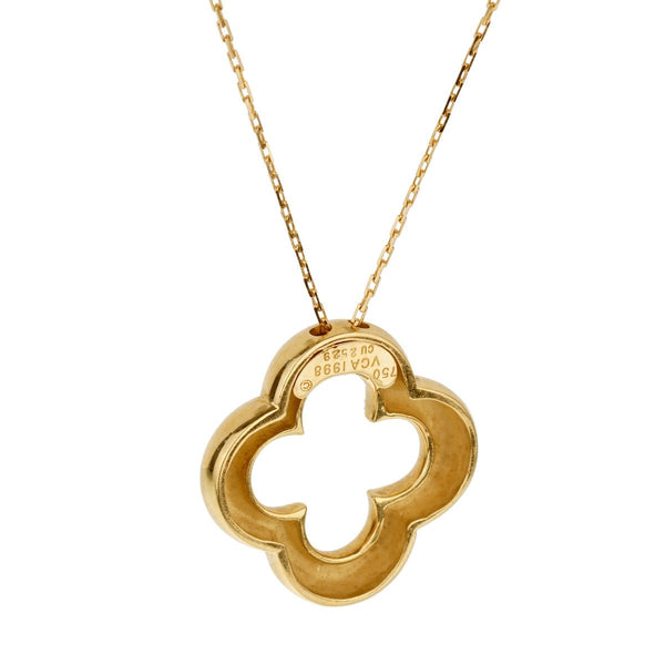 Van Cleef and Arpels Vintage Alhambra Gold Necklace 0001862