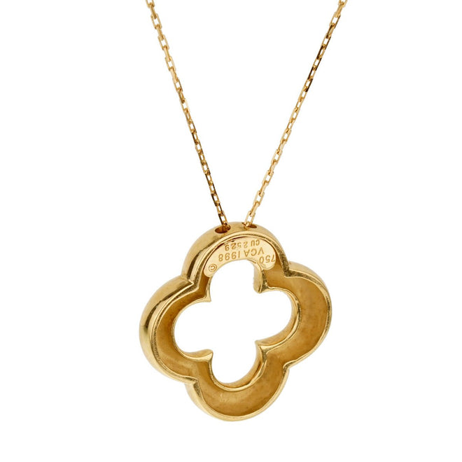 Van Cleef and Arpels Vintage Alhambra Gold Necklace 0001862