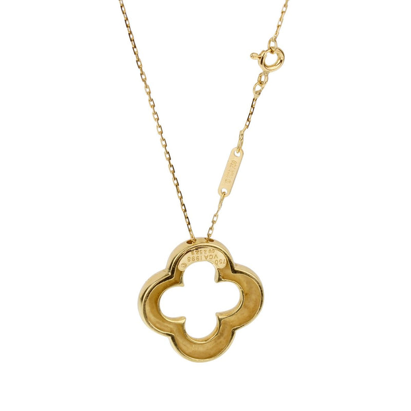 Van Cleef and Arpels Vintage Alhambra Gold Necklace 0001862