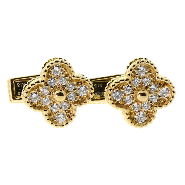 Van Cleef & Arpels Alhambra Diamond Cufflinks