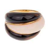 Van Cleef Arpels Angel Skin Coral Bombe Yellow Gold Ring 0001852