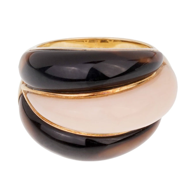 Van Cleef Arpels Angel Skin Coral Bombe Yellow Gold Ring 0001852