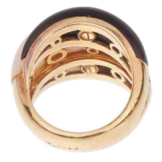 Van Cleef Arpels Angel Skin Coral Bombe Yellow Gold Ring 0001852