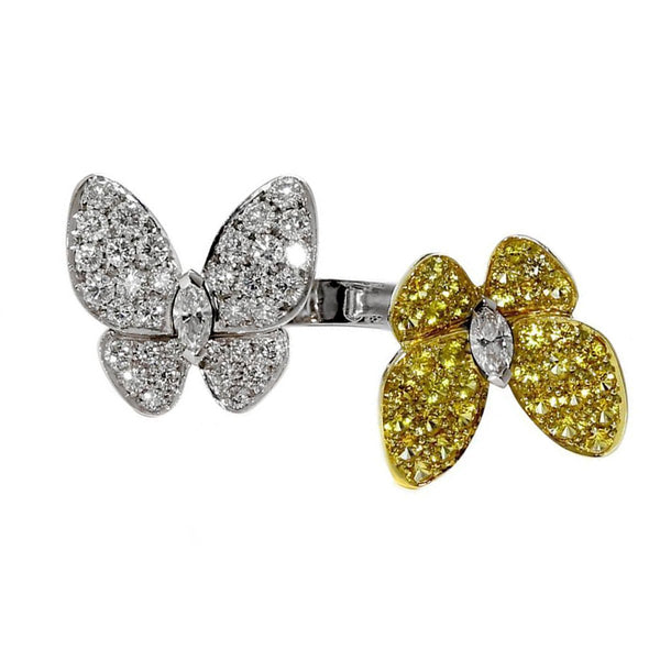 Van Cleef & Arpels Butterfly Diamond Ring 00VNC10004