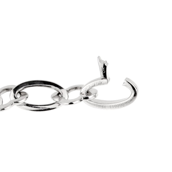 Van Cleef Arpels Byzantine Alhambra White Gold Necklace 0000908