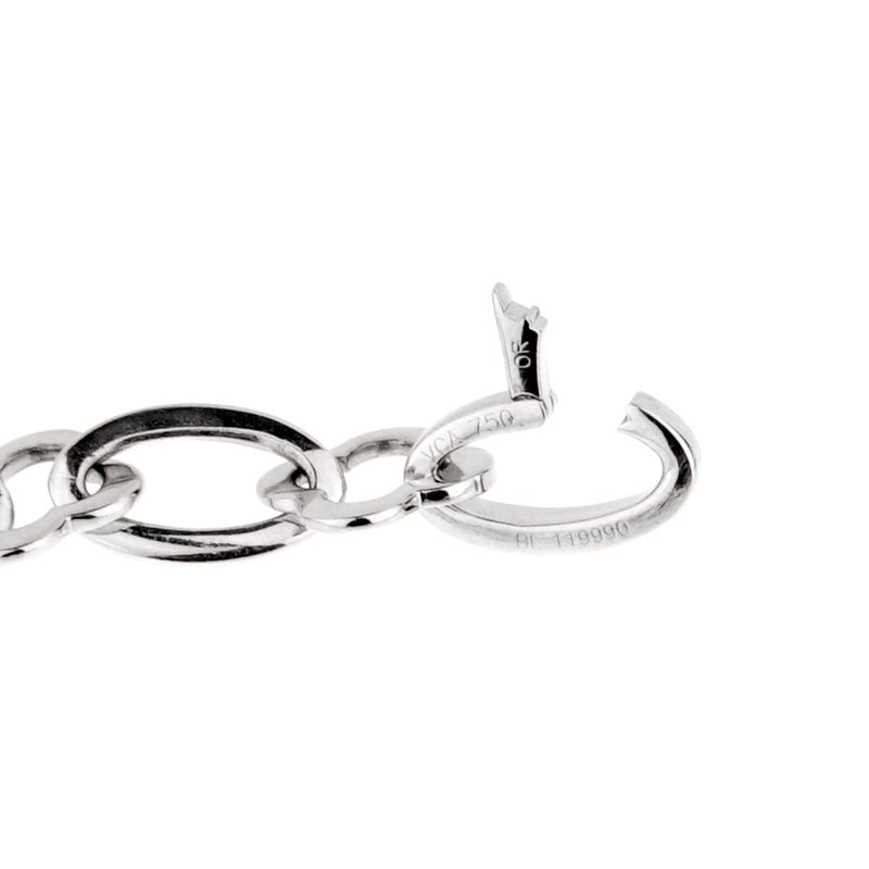 Van Cleef Arpels Byzantine Alhambra White Gold Necklace 0000908