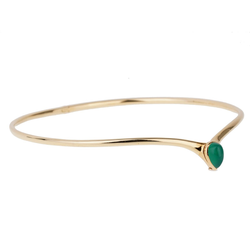 Van Cleef & Arpels Chrysoprase Gold Choker Necklace 0001072