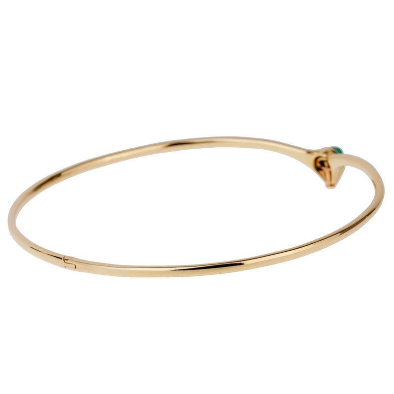 Van Cleef & Arpels Chrysoprase Gold Choker Necklace 0001072