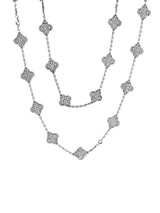 Van Cleef & Arpels Diamond Alhambra Necklace and Bracelet 0000228