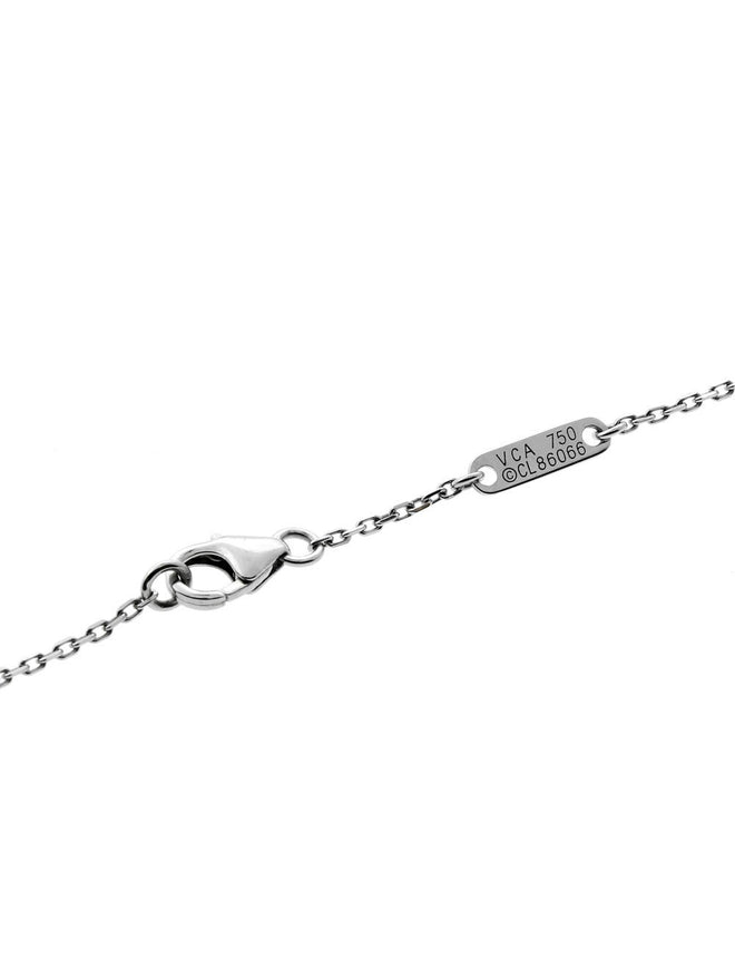 Van Cleef & Arpels Diamond Alhambra Necklace White Gold 00VNC7278