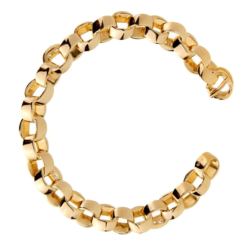 Van Cleef & Arpels Diamond Gold Chain Bracelet 0000912