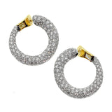 Van Cleef & Arpels Diamond Hoop Earrings 00VNC5095