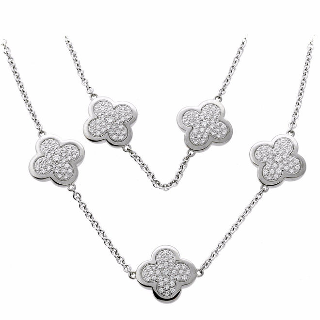 Van Cleef Arpels Diamond Pure Alhambra Necklace 0000558