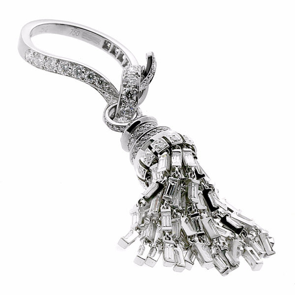 Van Cleef & Arpels Diamond Tassel White Gold Ring 00VCT