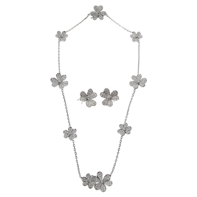 Van Cleef Arpels Frivole Diamond Necklace & Earring Suite 0002567