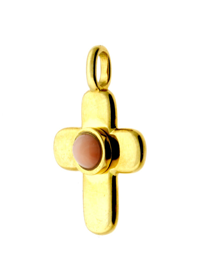 Van Cleef Arpels Gold Coral Cross 00VNC10005