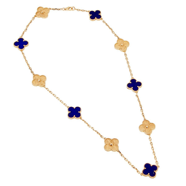 Van Cleef & Arpels Lapis Limited Edition Gold Necklace 0002001