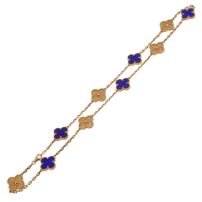 Van Cleef & Arpels Lapis Limited Edition Gold Necklace 0002001