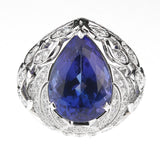 Van Cleef & Arpels Les Jardins 18k White Gold Tanzanite & Diamond Suite 0000904