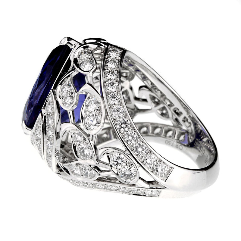 Van Cleef & Arpels Les Jardins 18k White Gold Tanzanite & Diamond Suite 0000904