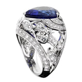 Van Cleef & Arpels Les Jardins 18k White Gold Tanzanite & Diamond Suite 0000904