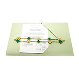 Van Cleef Arpels Limited Edition Malachite Vintage Alhambra Necklace 0000351