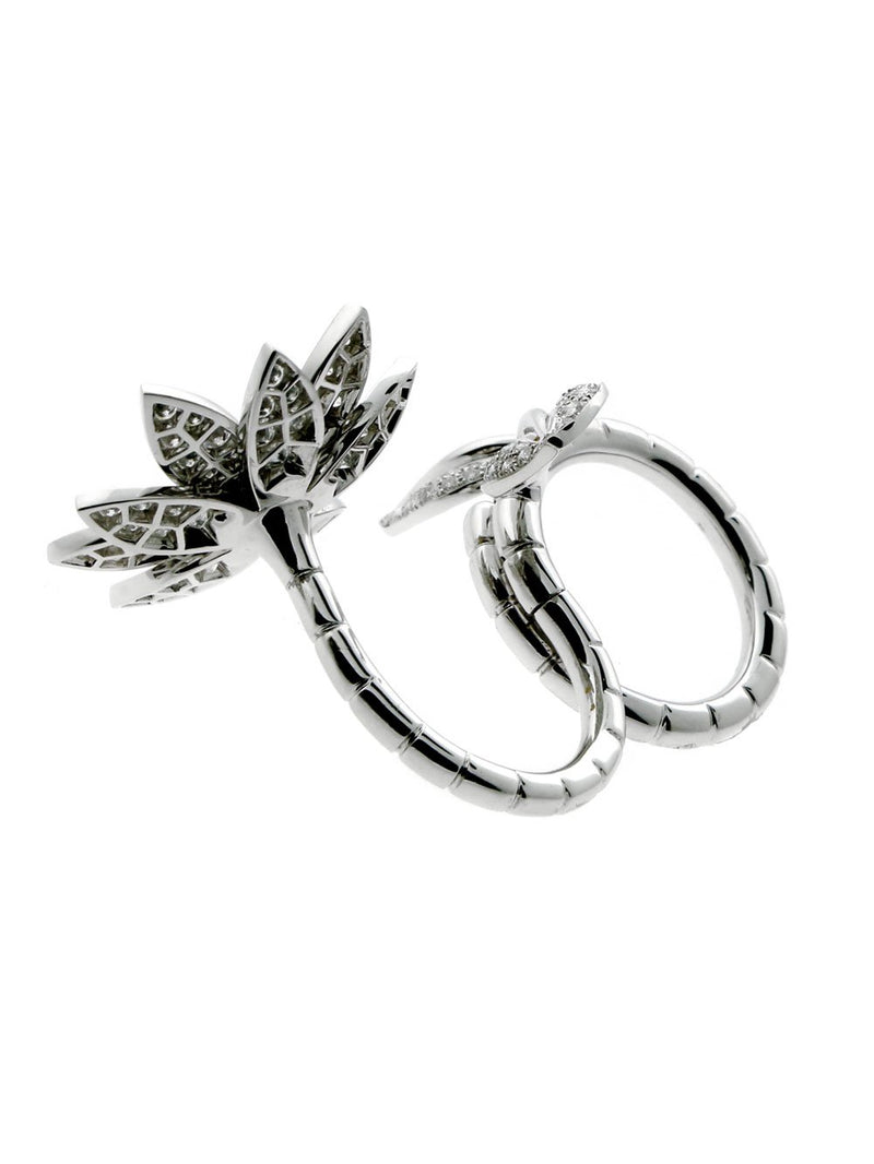Van Cleef & Arpels Lotus Diamond Ring 0000220