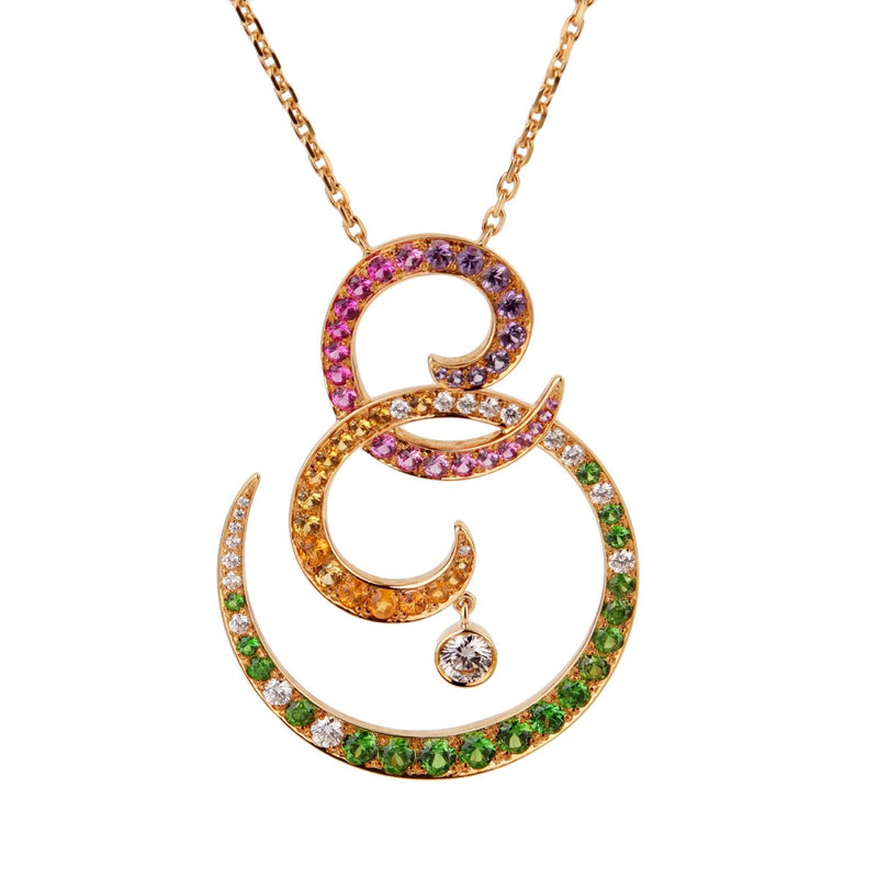 Van Cleef & Arpels Oiseaux De Paradis Sapphire Diamond Pendant Necklace 0001775