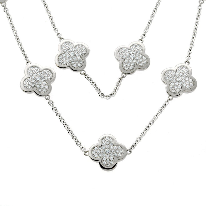 Van Cleef & Arpels Pure Alhambra Diamond Necklace 0002050