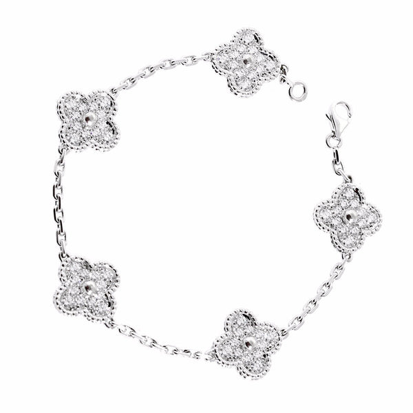 Van Cleef & Arpels Vintage Alhambra Diamond Bracelet 0000542