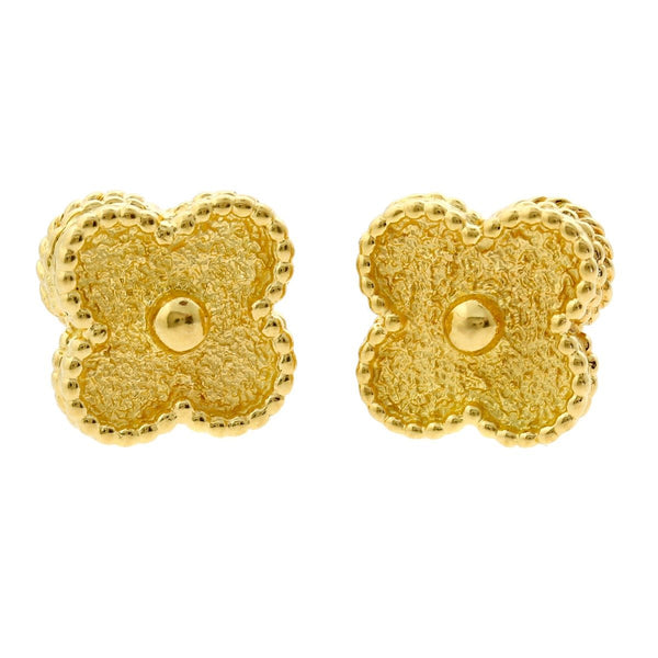 Vintage Alhambra earrings 18K yellow gold - Van Cleef & Arpels