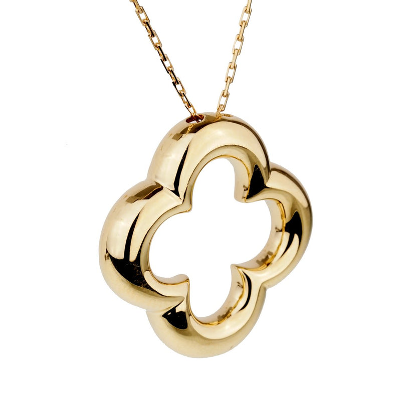 Van Cleef & Arpels Vintage Alhambra Gold Necklace 0001037