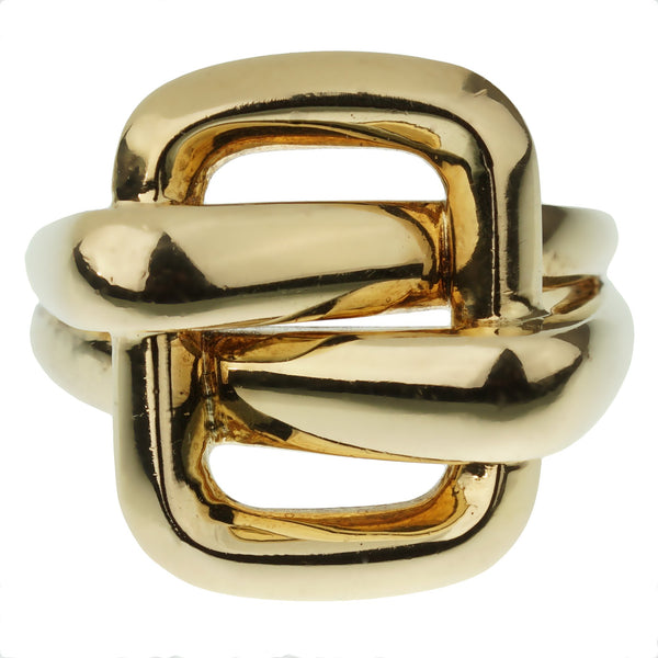 Van Cleef & Arpels Vintage Bypass Yellow Gold Ring 1DG215k