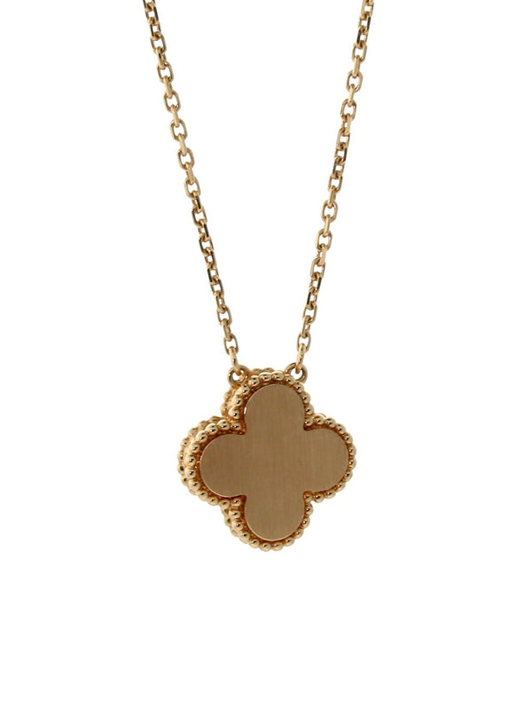 Van Cleef & Arpels Vintage Diamond Alhambra Necklace Rose Gold 00VNC7699